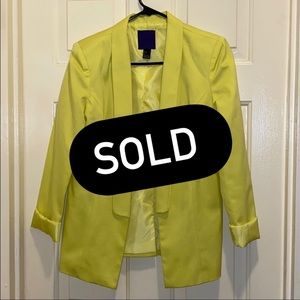 Neon Yellow Blazer